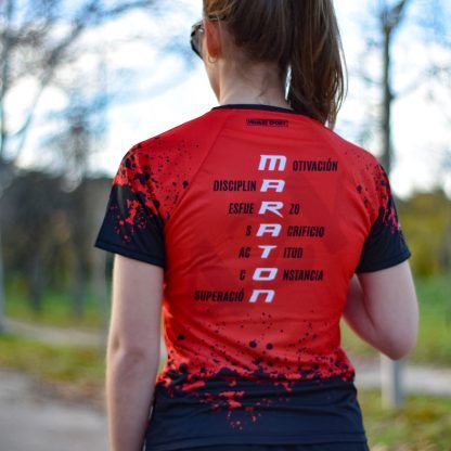 camiseta maratón mujer