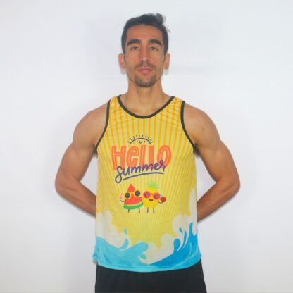 camiseta running tirantes hombre