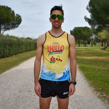 camiseta running tirantes hombre