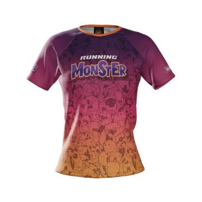 camiseta running monster mujer