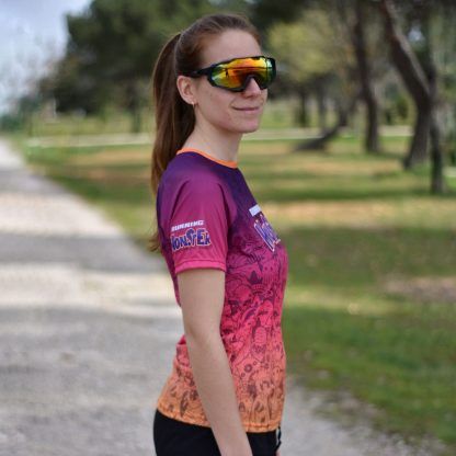 camiseta running monster mujer