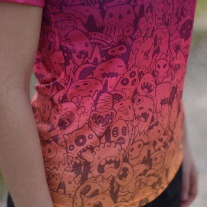 camiseta running monster mujer