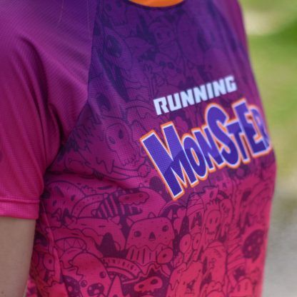 camiseta running monster mujer