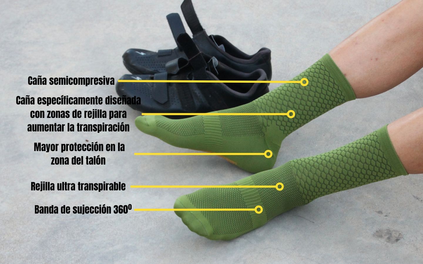 calcetines de ciclismo para el verano