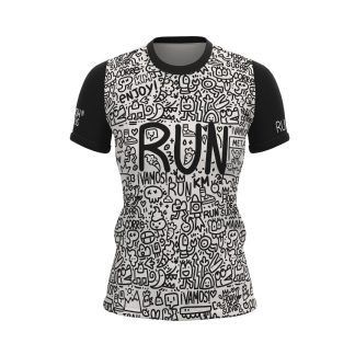 Camiseta deportiva mujer garabatos