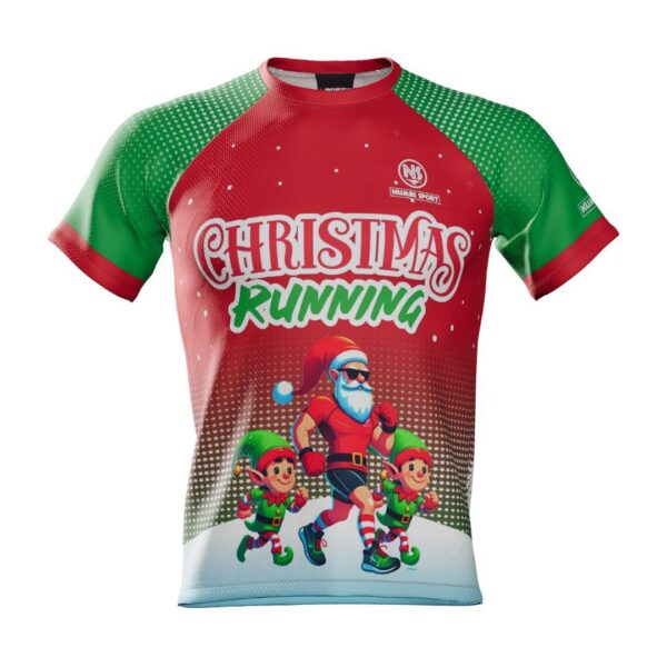 Camiseta Christmas Running Hombre