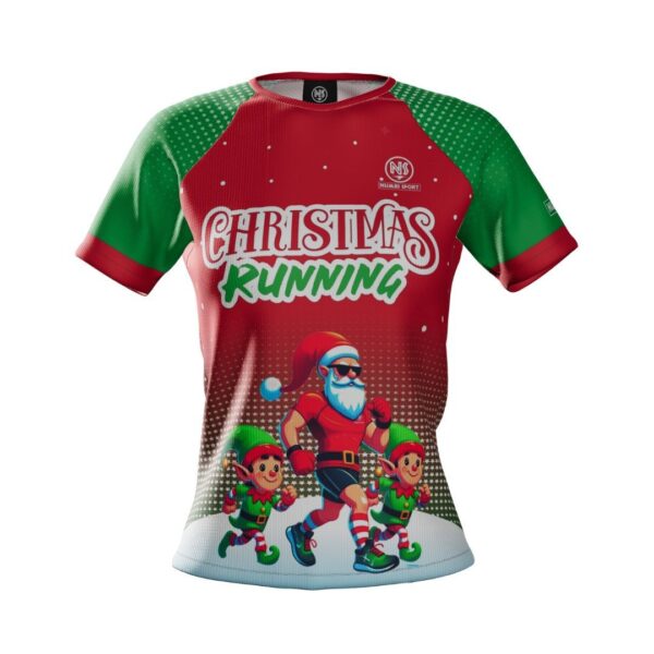 CAMISETA CHRISTMAS RUNNING MUJER