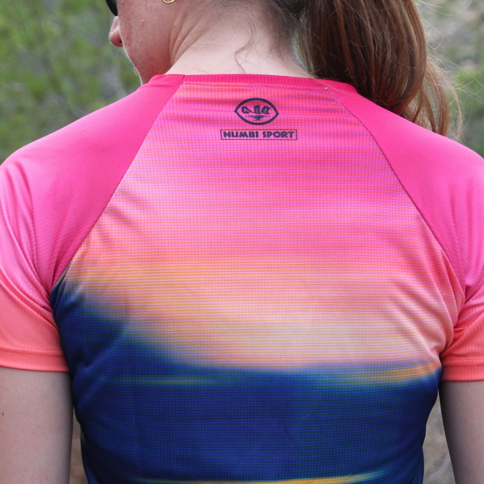 Sunset_Glitch_Mujer camiseta técnica mujer transpirable