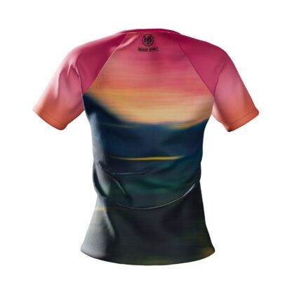 Camiseta Running Mujer Sunset Glitch - Imagen 4